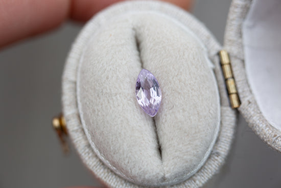 ON HOLD- EXTRA OWED TO UPGRADE .79ct marquise lavender sapphire