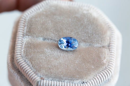 1.68ct oval blue sapphire