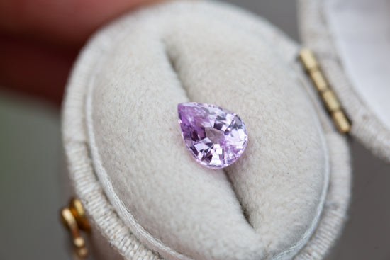 ON HOLD FOR B 1.51ct pear medium pink sapphire