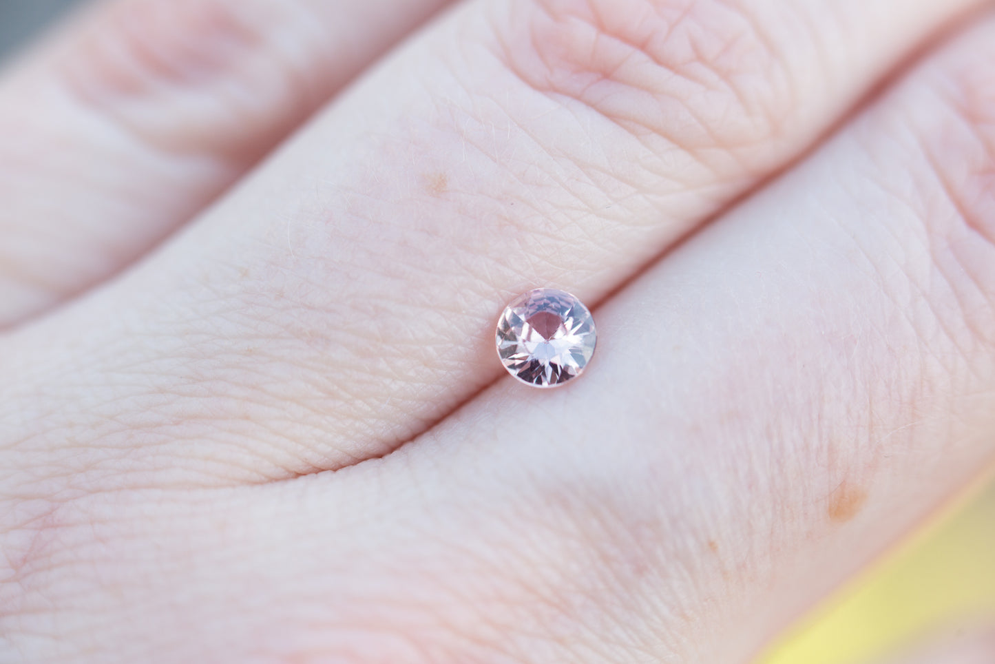 .49ct round mauve pink sapphire