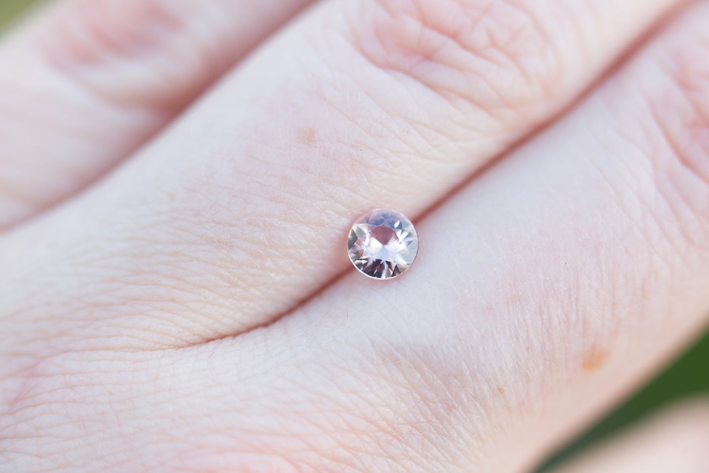 .49ct round mauve pink sapphire