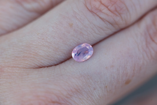 .96ct oval opalescent pink sapphire