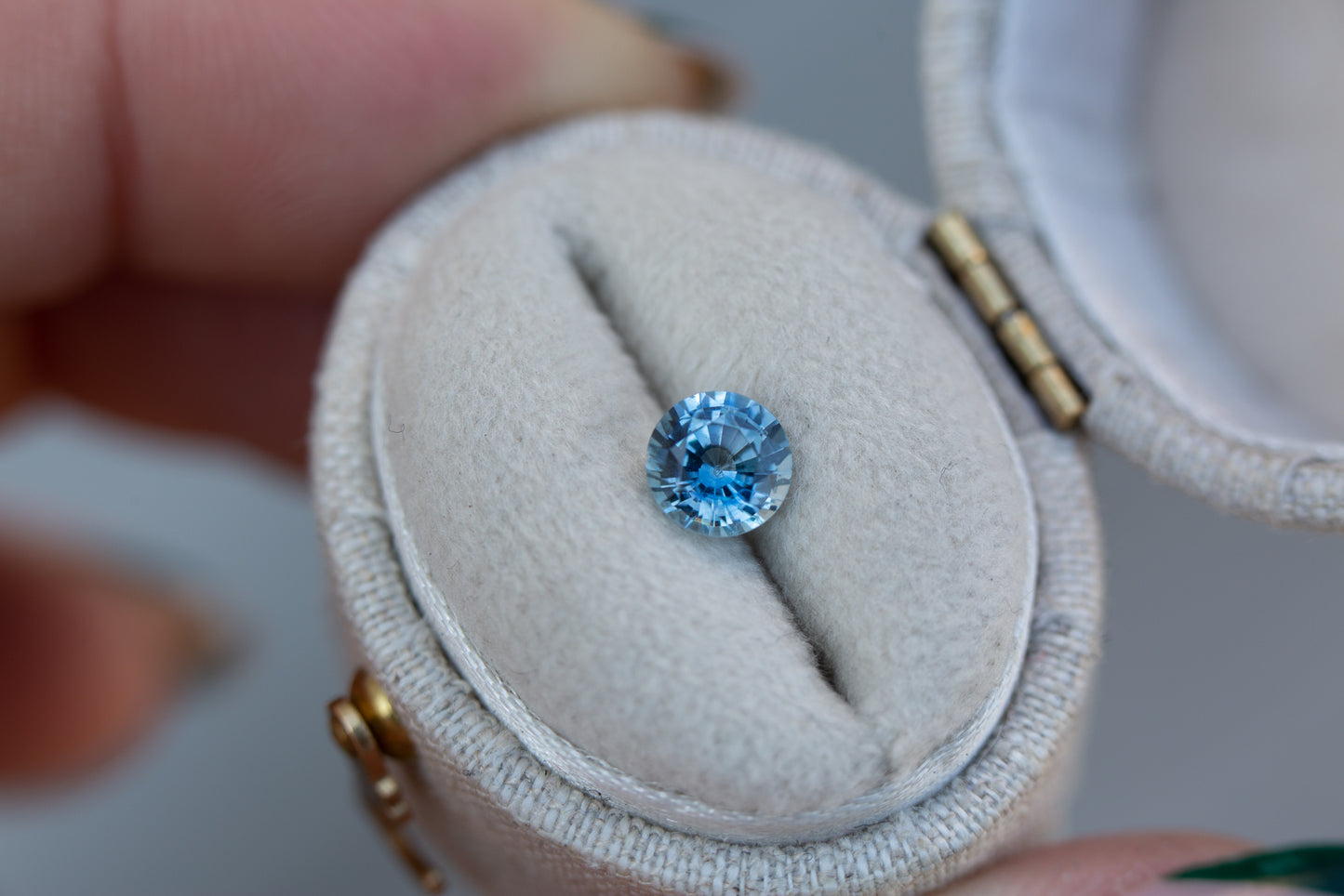 .78ct round ceylon blue sapphire