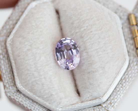 1.03ct oval light lavender sapphire