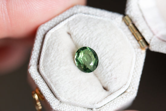 1.55ct oval green sapphire