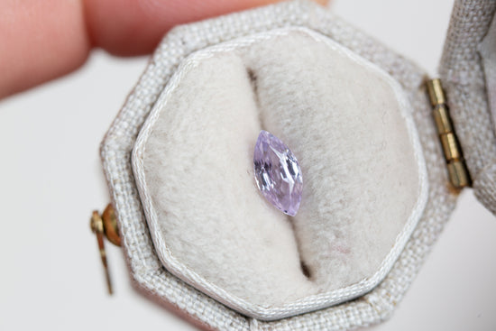 Load image into Gallery viewer, .87ct marquise lavender sapphire
