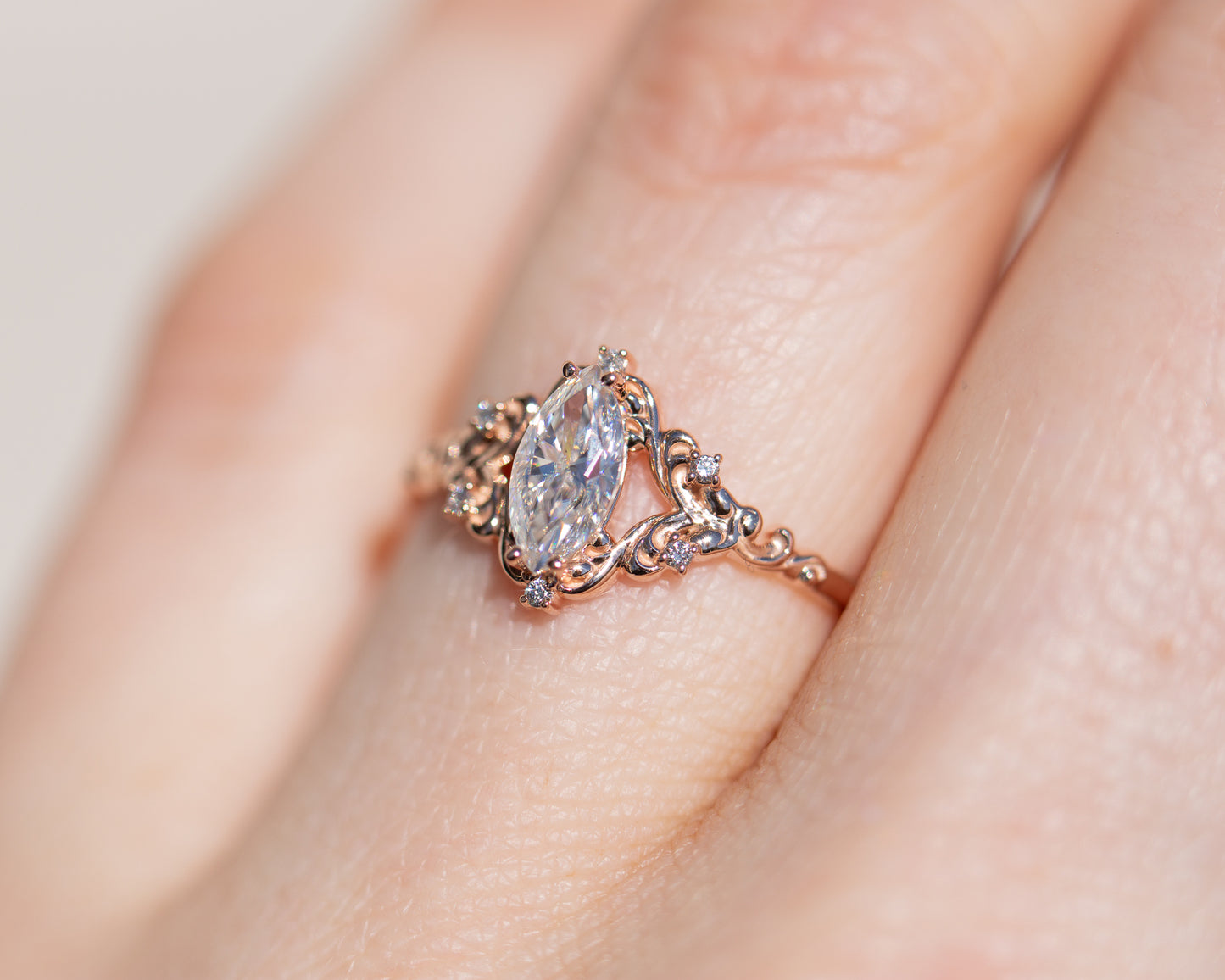 1.56 Aurora Old Mine Cut Diamond Engagement Ring – Ashley Zhang Jewelry