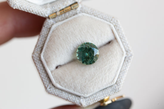 1.68ct round green Australian sapphire