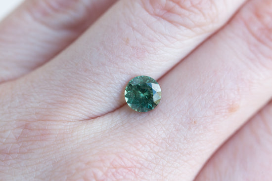 1.68ct round green Australian sapphire