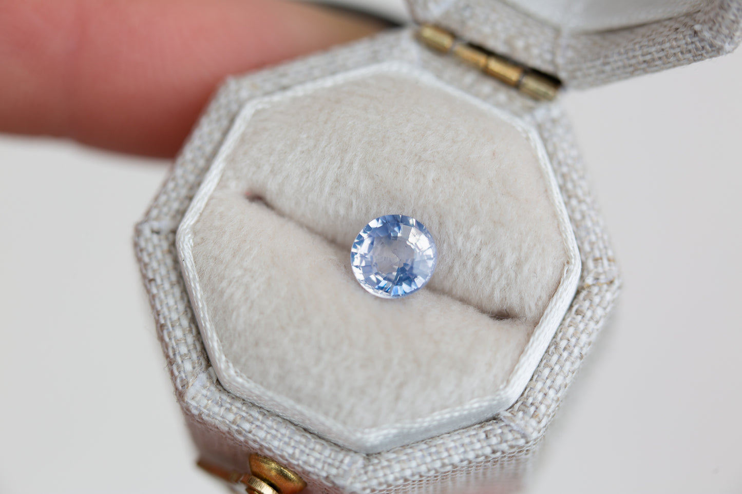 .89ct opalescent blue white sapphire