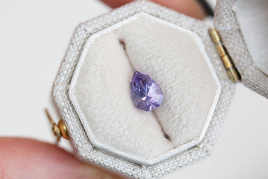 1.25ct pear purple sapphire