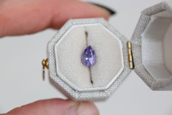1.25ct pear purple sapphire