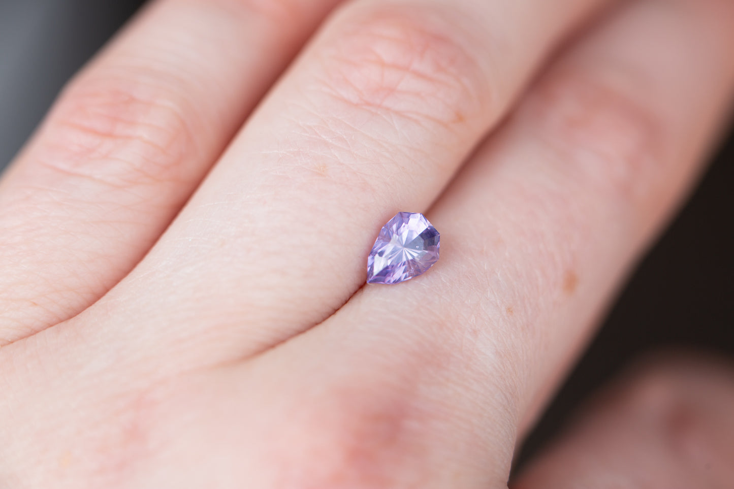 1.25ct pear purple sapphire