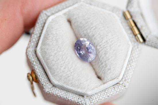 1.13ct oval opalescent light purple/pink sapphire