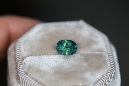 2.05ct opalescent teal sapphire