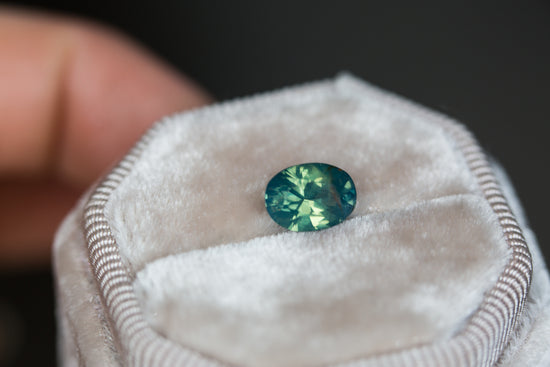 2.05ct opalescent teal sapphire