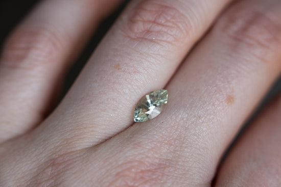 1.03ct pastel green marquise sapphire