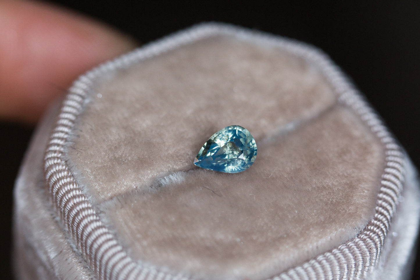 1.23ct parti blue opalescent sapphire