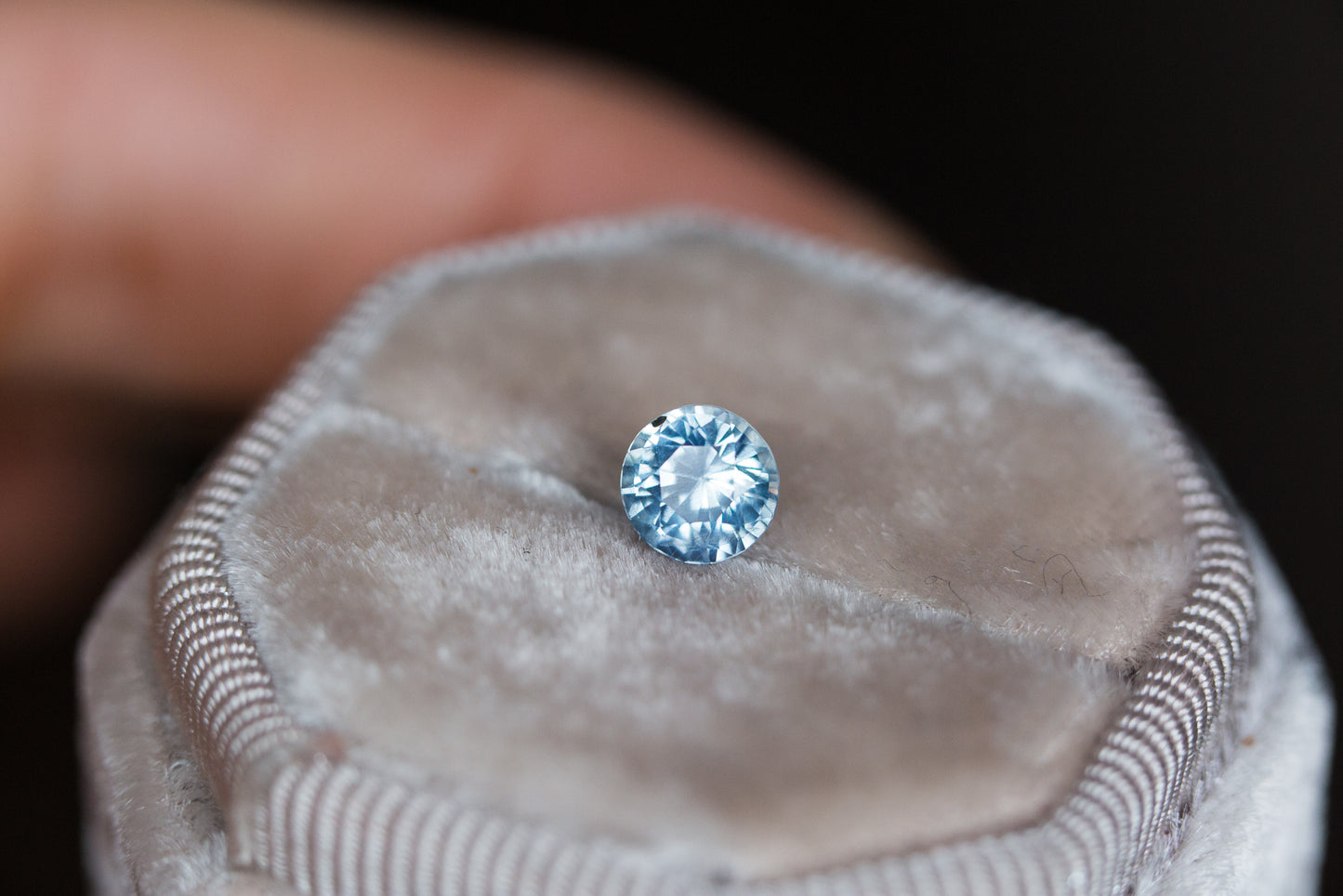 1.25ct icy blue sapphire