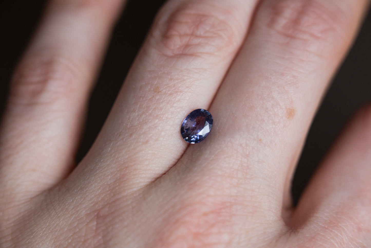 .9ct oval purple sapphire