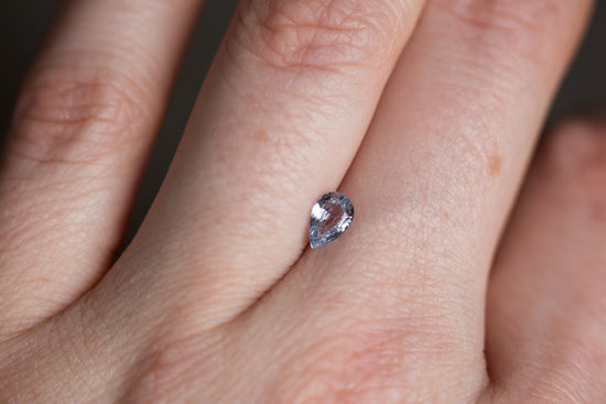 Load image into Gallery viewer, .55ct light blue pear sapphire
