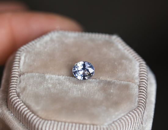 1.19ct oval light blue parti sapphire