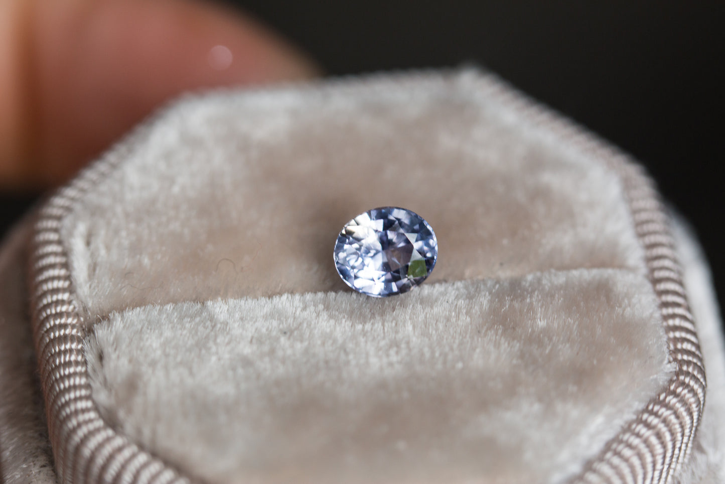 1.19ct oval light blue parti sapphire