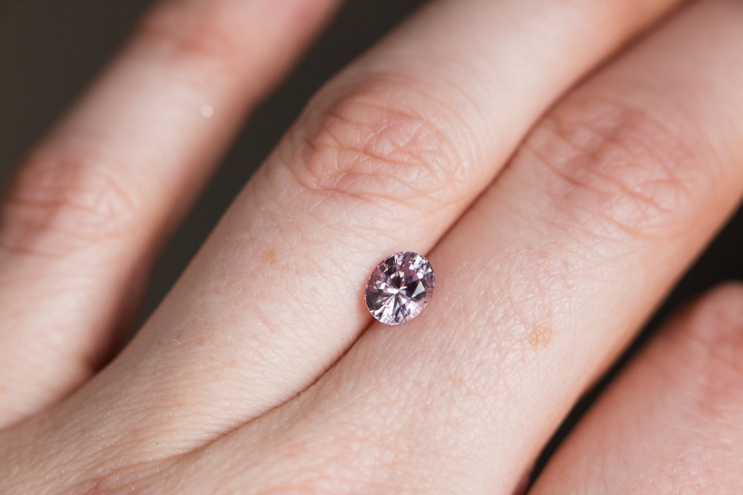 1.17ct oval light pink sapphire