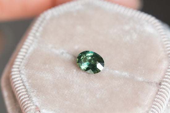 1.12ct oval green sapphire