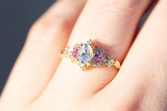 Snow Queen White Diamond Ring in 14K Gold & Platinum | Catbird