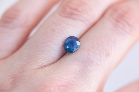 1.53ct opaque blue sapphire