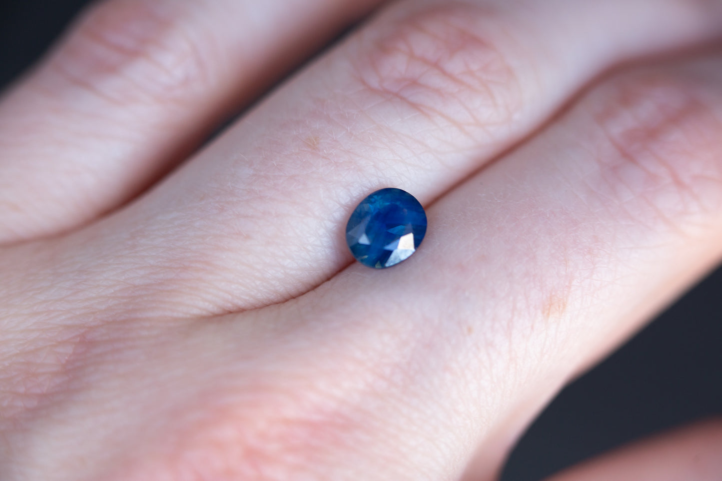 1.53ct opaque blue sapphire