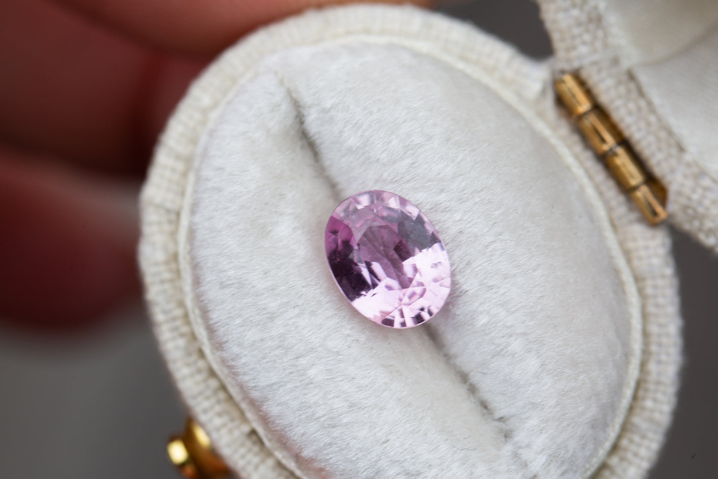 1.42ct oval medium rose pink sapphire