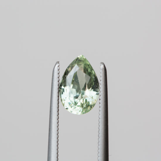 1.55ct light green pear sapphire