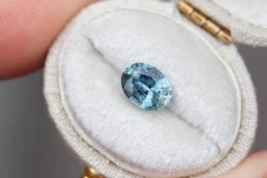 1.49ct oval blue teal sapphire