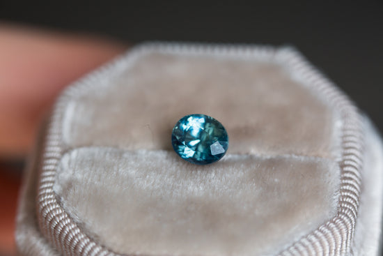 2.01ct oval blue green sapphire