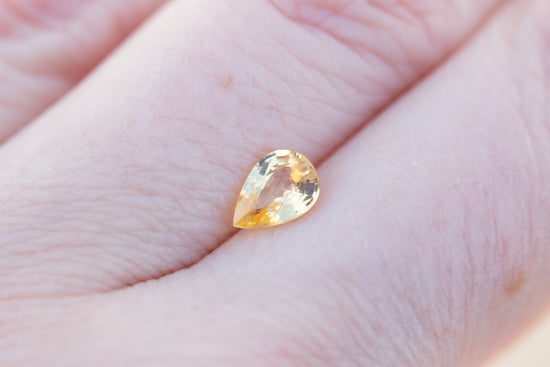 .85ct pear yellow sapphire