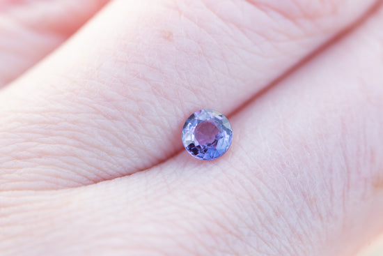 .67ct round deep purple sapphire