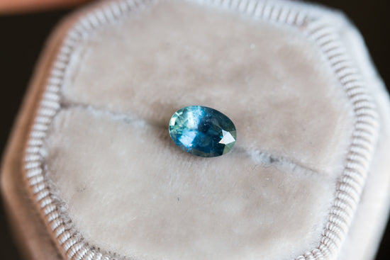 1.46ct oval Montana blue green sapphire
