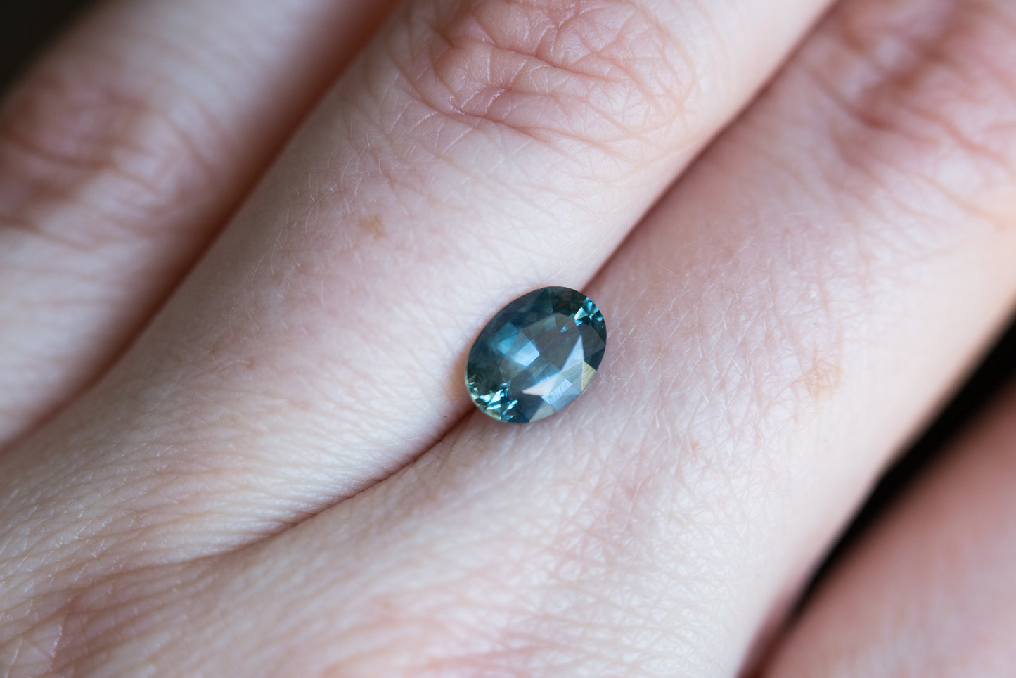 1.46ct oval Montana blue green sapphire