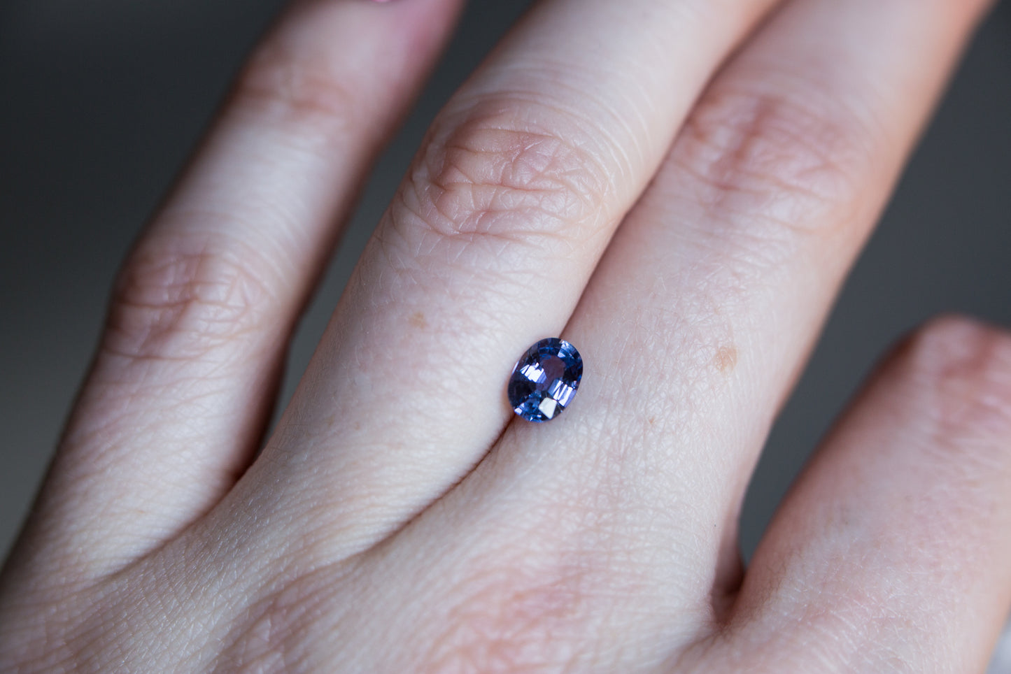 1.02ct oval purple sapphire