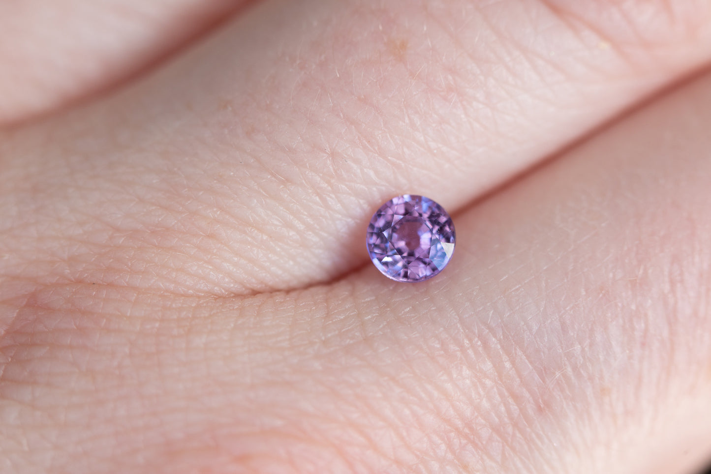 .7ct round purple sapphire