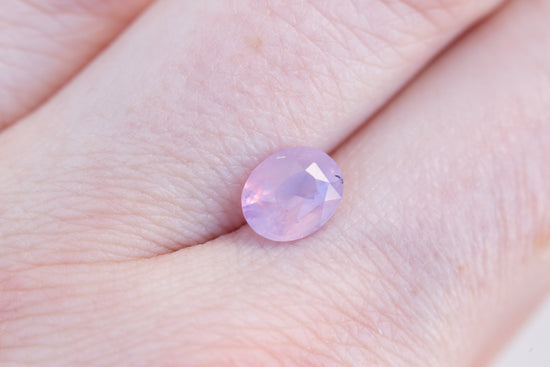1.82ct oval opalescent light/medium pink sapphire