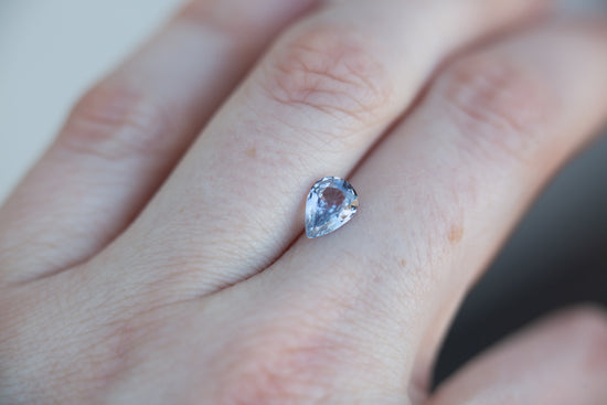 Load image into Gallery viewer, 1.32ct pear pastel blue sapphire
