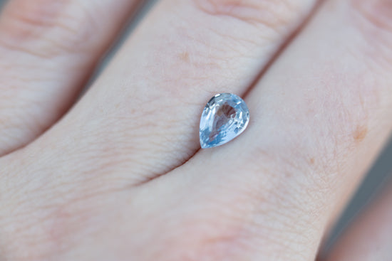 Load image into Gallery viewer, 1.32ct pear pastel blue sapphire
