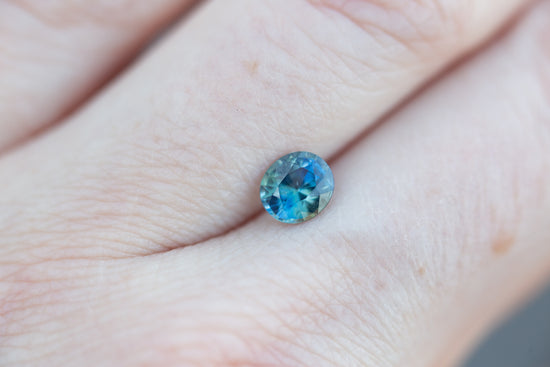 1.02ct oval blue green sapphire