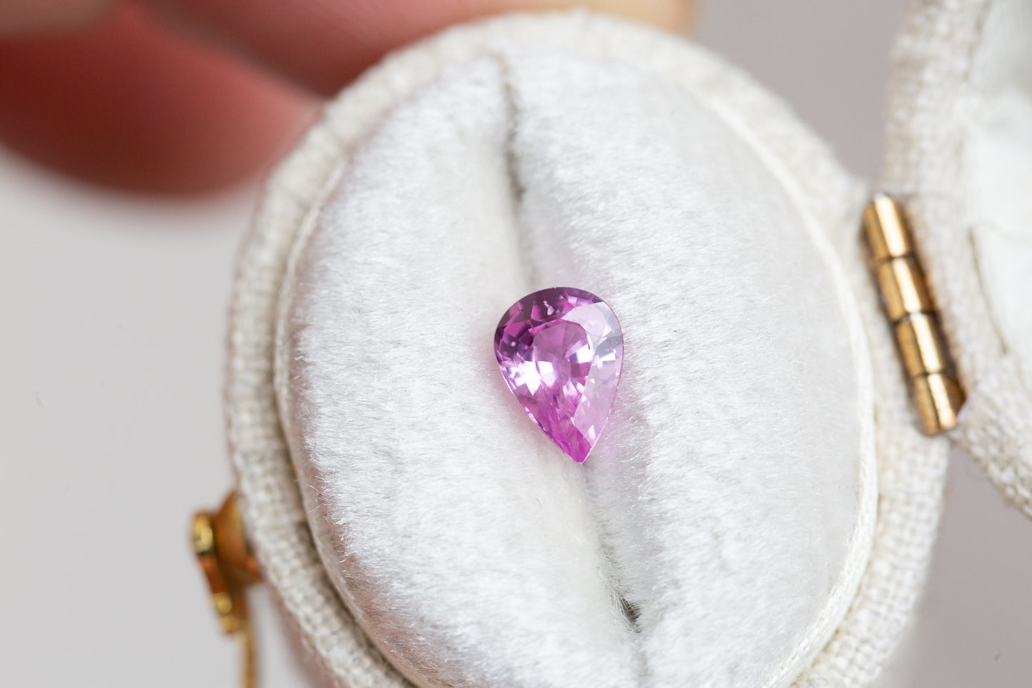 .82ct pear hot pink sapphire