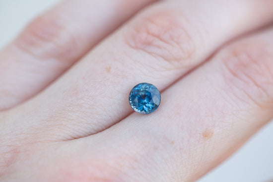 1.54ct round blue sapphire