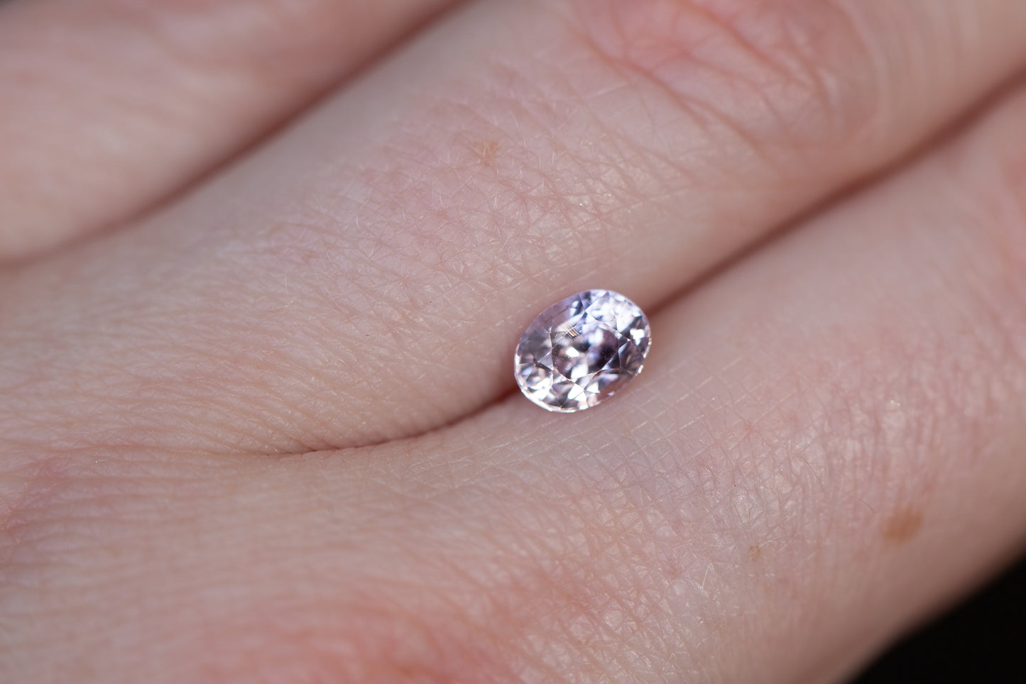 1.16ct oval light pink sapphire
