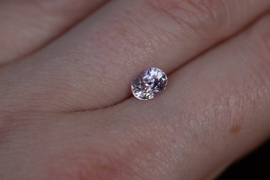 1.16ct oval light pink sapphire